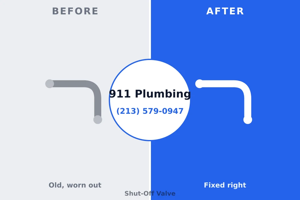 Before and after: plumbing company Arlington, OH
